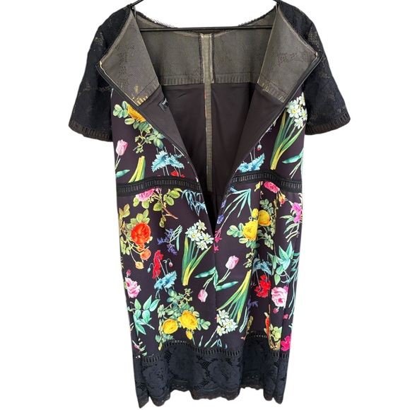 EUC Tadashi Shoji Leono Floral Print Dress Size 16 - Picture 11 of 14
